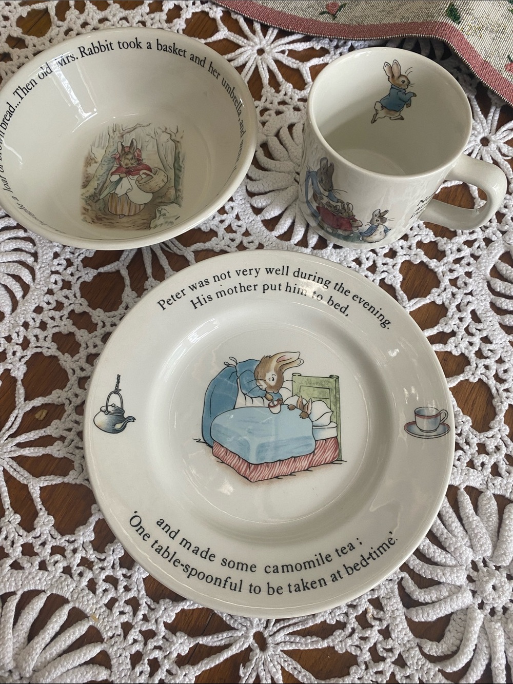 Wedgwood Peter Rabbit - 3 Piece Set